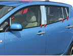 10pc. Luxury FX Stainless Steel Pillar Post Trim for 2011-2017 Nissan Leaf