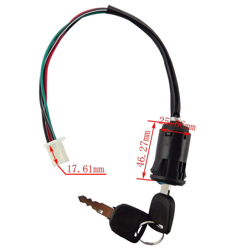 Ignition Barrel Switch Lock Key for 4 Stroke ATV Quad (Thumpstar)