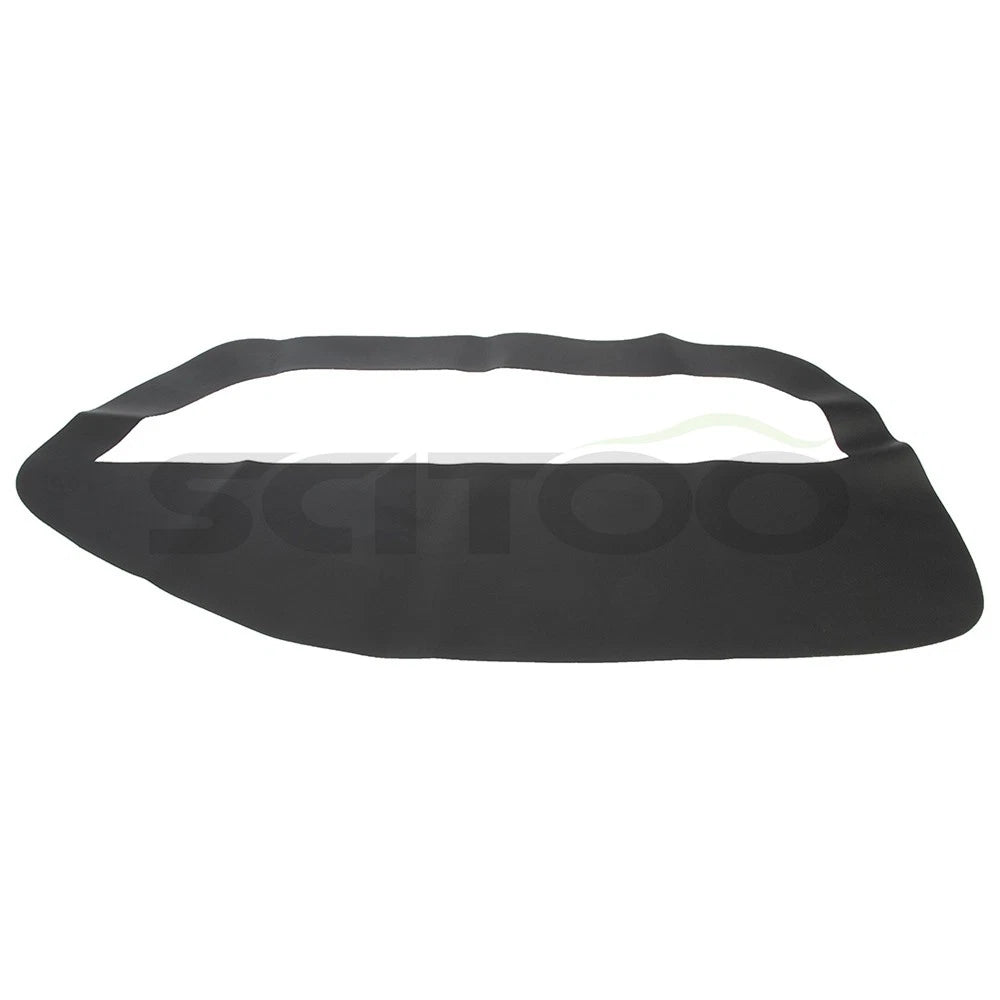 2pcs Leather Door Panel Insert Cards Cover for Ford Mustang (2005–2009) Black