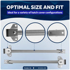 2X Hatch Lid Support Spring Holder for Five Oceans (8-Inch, 316 Stainless Steel)