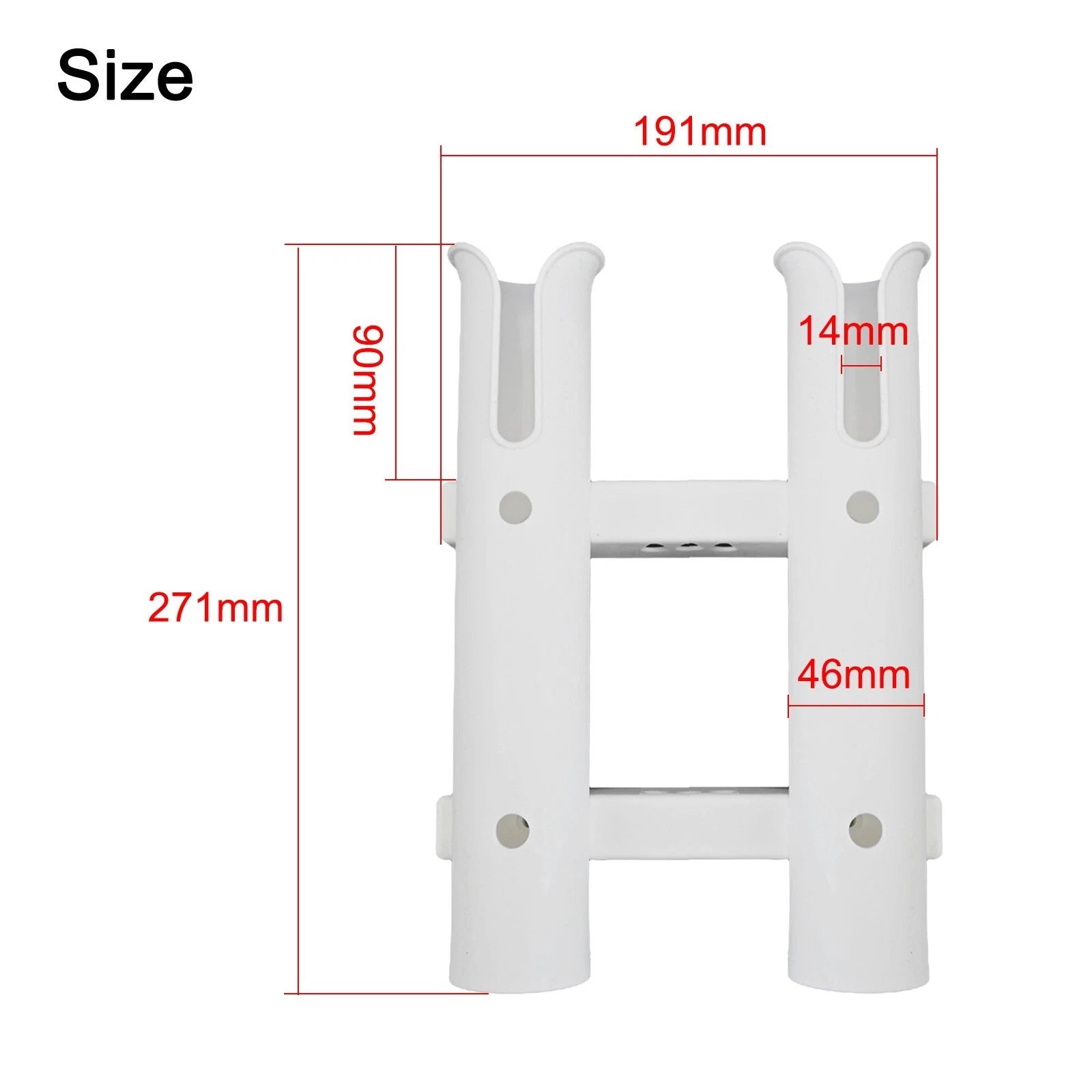 Fishing Rod Holders for Garage Wall Mount (Universal Fit)