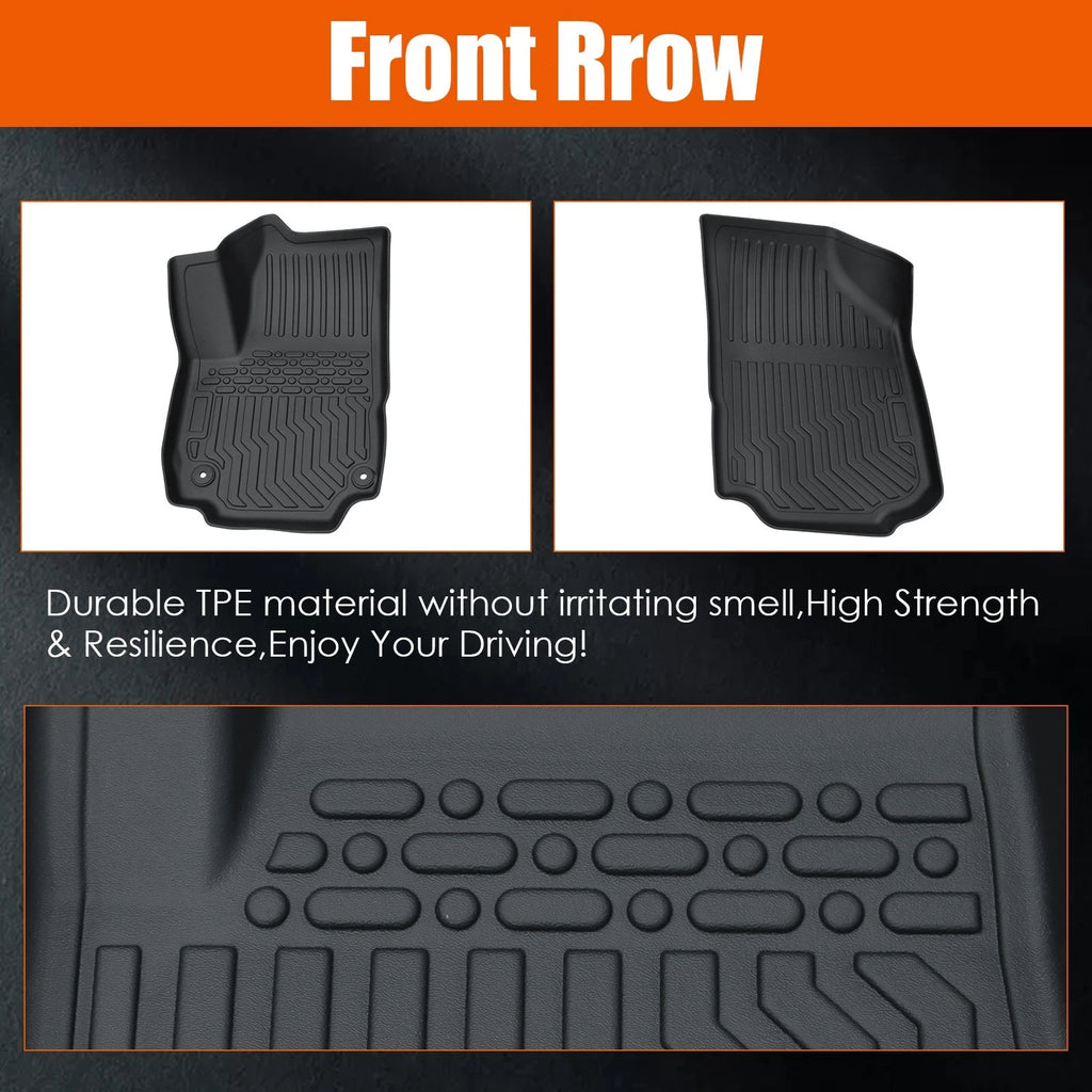 Set of 4 Floor Mats Liner for Chevy Equinox (2018–2022) / GMC Terrain (2018–2022)