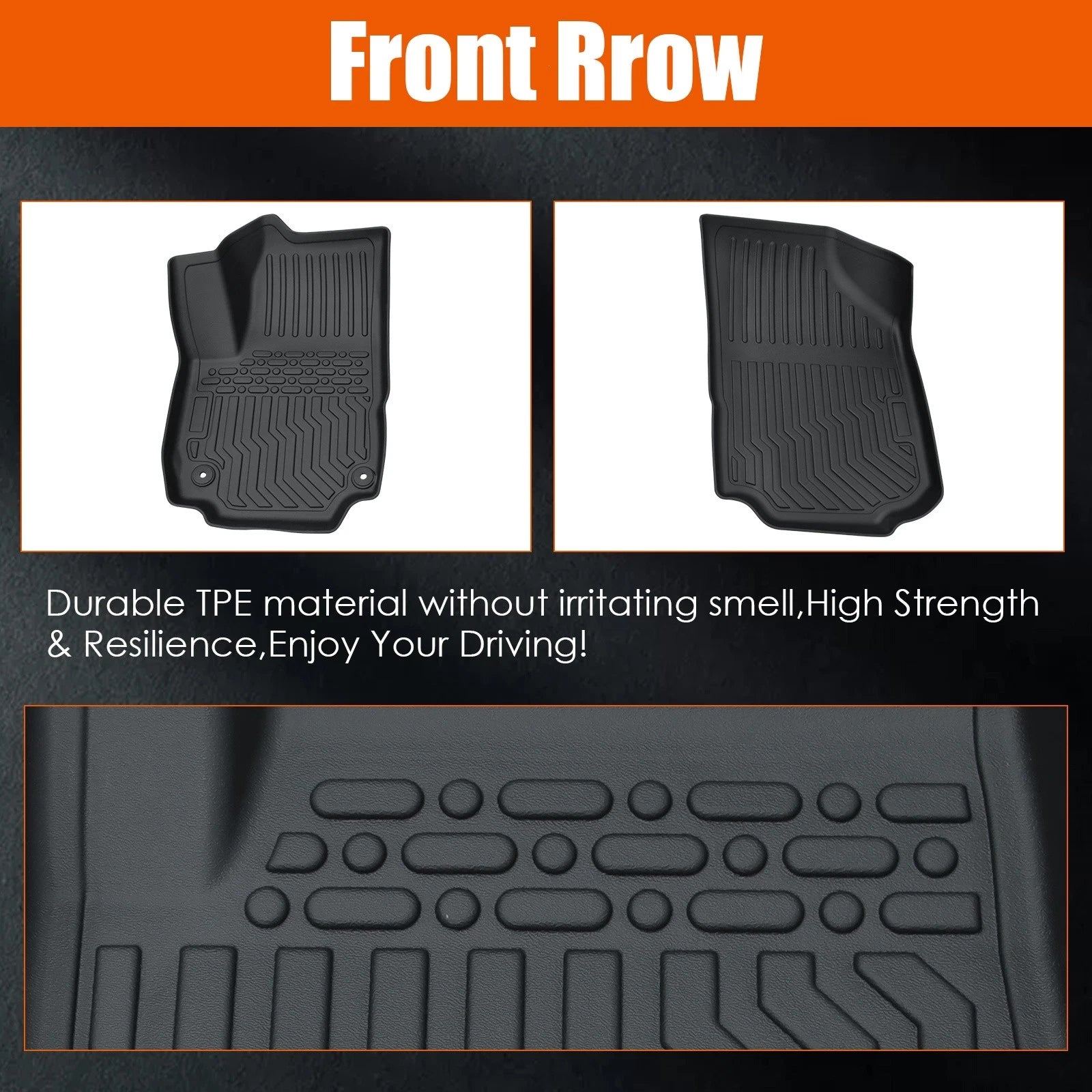 Set of 4 Floor Mats Liner for Chevy Equinox (2018–2022) / GMC Terrain (2018–2022)