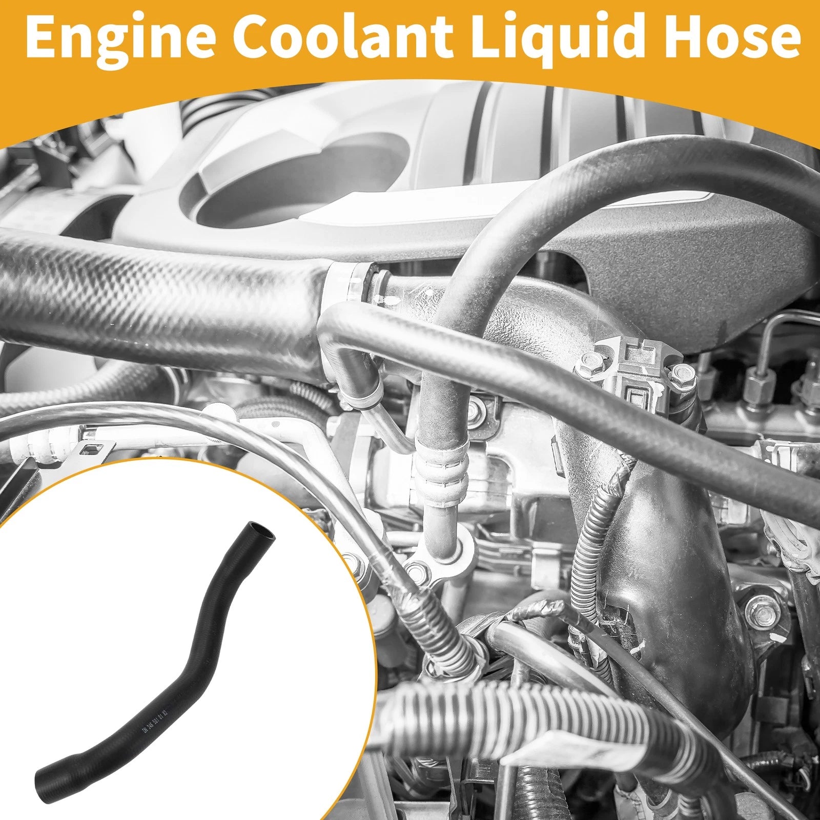 Radiator Coolant Hose for Mercedes GLA250 GLA45 AMG (2015–2020) No.A2465010182