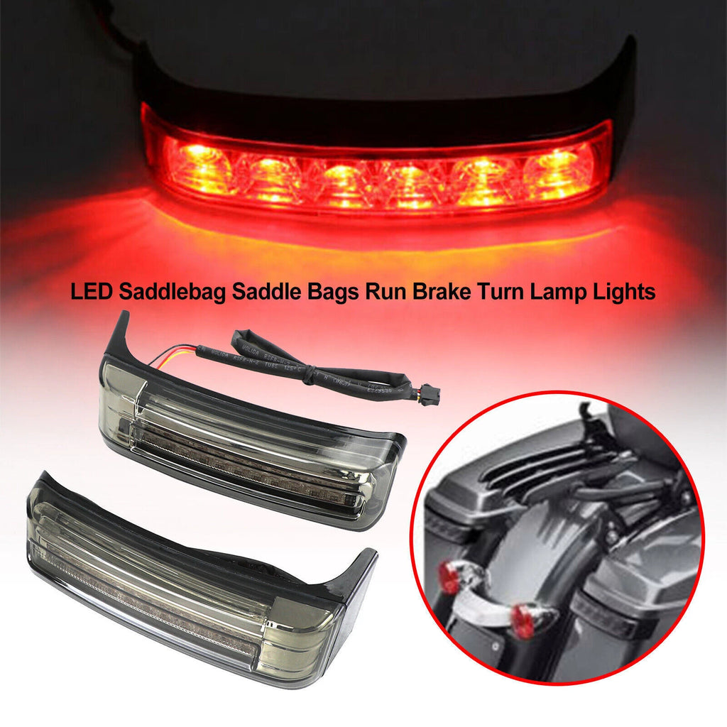 LED Saddlebag Run Brake Turn Lamp Lights for Touring (2014–2021) Smoke T