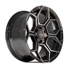22" Black 6 Lug Wheel w/Brushed Face for 1988-00 Chevy K2500 - RVO5267