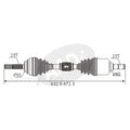 LH CV Shaft Nissan Pulsar N14 N15 N16 4cyl 1.6L/1.8L (1991-2005)