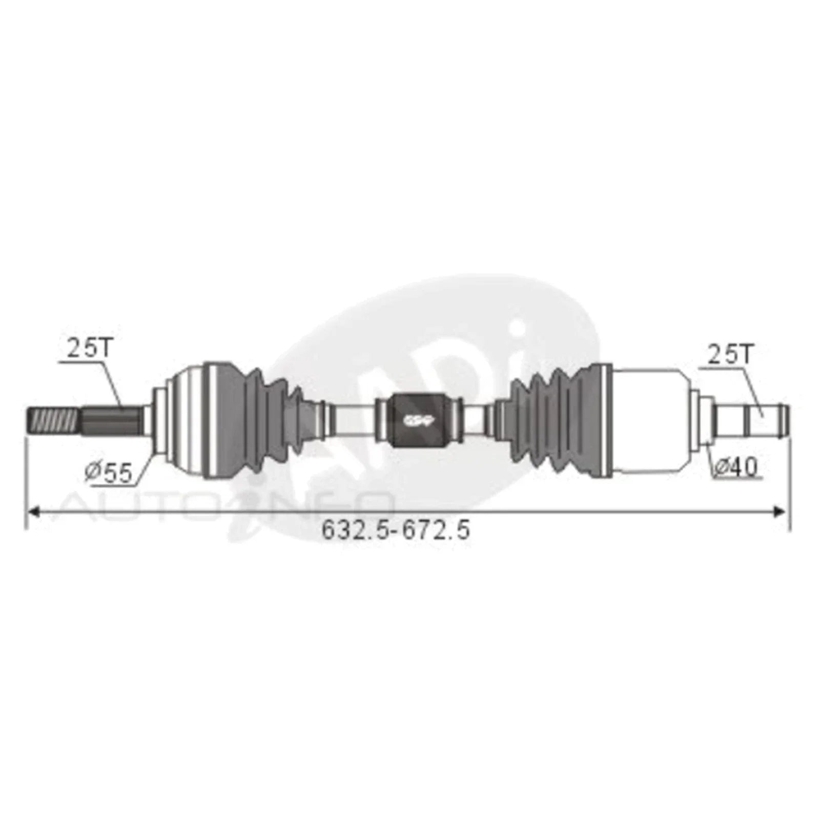 LH CV Shaft Nissan Pulsar N14 N15 N16 4cyl 1.6L/1.8L (1991-2005)