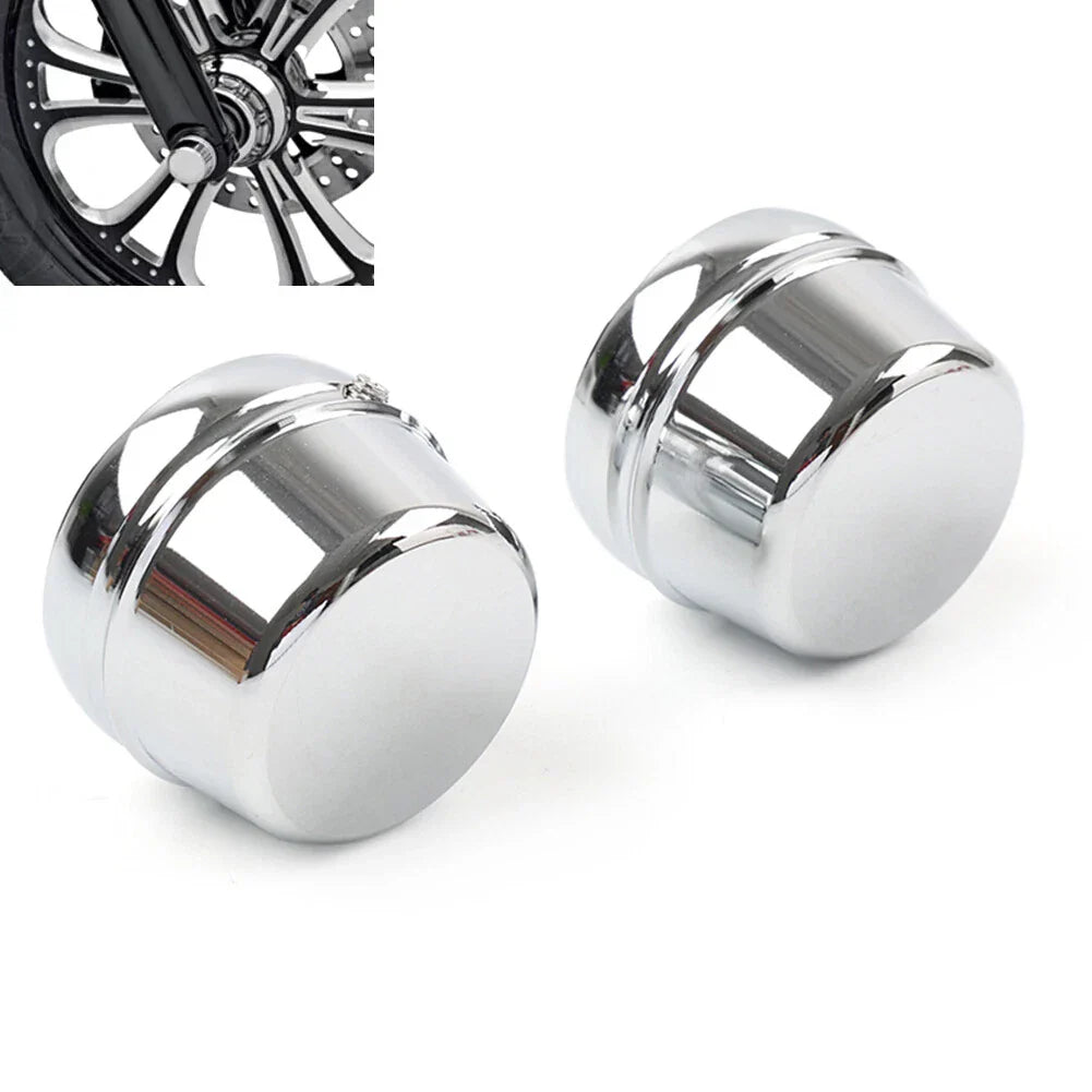 Front Axle Nut Cap Cover for Harley Touring Road Street Glide Softail Sportster