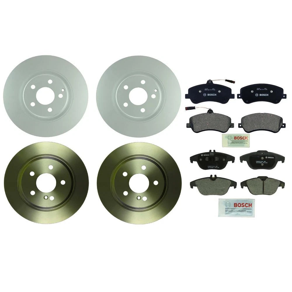 Disc Brake Pad & Rotor Kit for Mercedes (Front & Rear, 329mm/299mm)