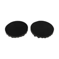 2 x Black Round Foam Compounding Polishing Pad Single Sided Flat Back