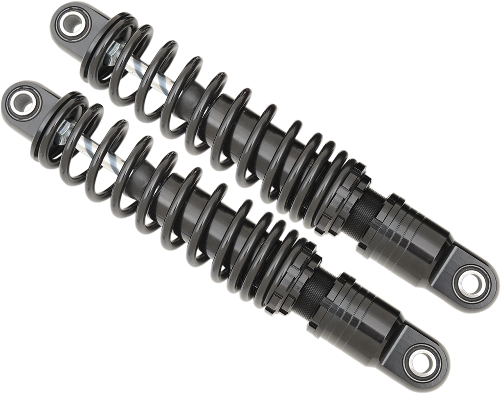 Premium Ride-Height Adjustable Shocks for Drag Specialties (Black)