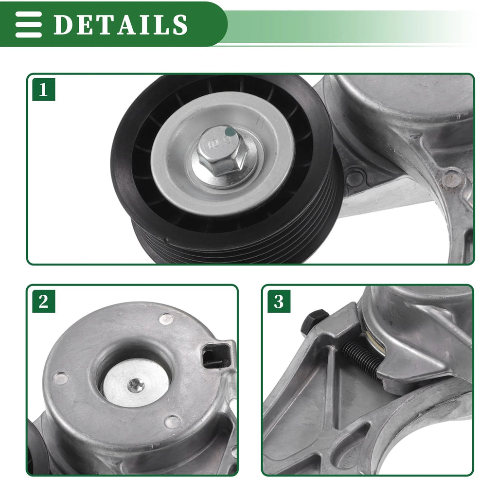 Engine Belt Tensioner Pulley Assembly for Volkswagen Touareg (2004–2016) No. 022145299E