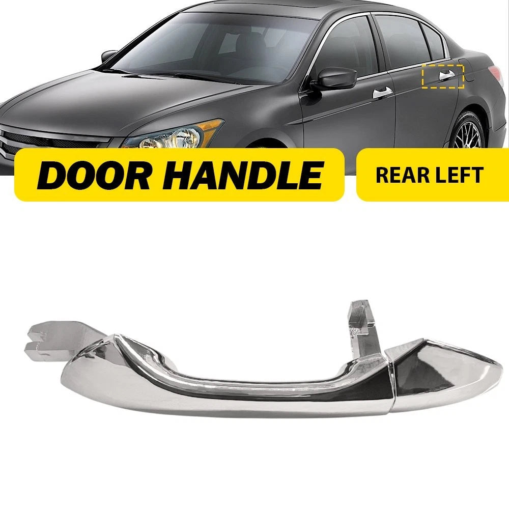 Rear Left Driver Exterior Door Handle for Honda Accord (2008–2012) Chrome