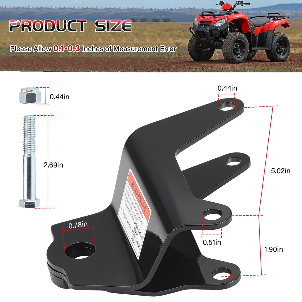 Trailer Hitch w/ Bolt for Honda Recon 250 TRX250 TM/TE (1997–2024) 50810-HM8-650