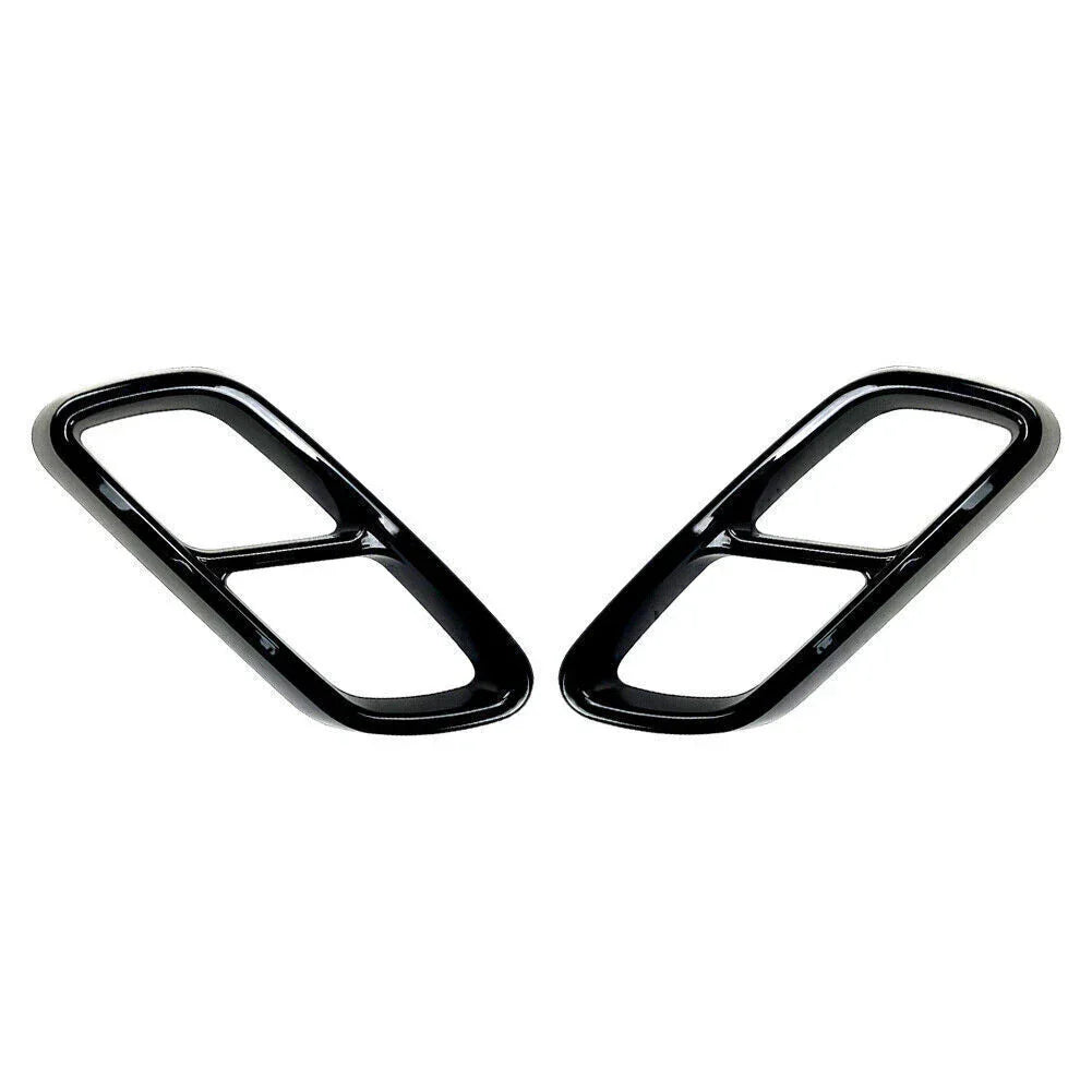 ABS Rear Exhaust Muffler Tail Pipe Covers for Mercedes Benz C-Class (2022-2023)