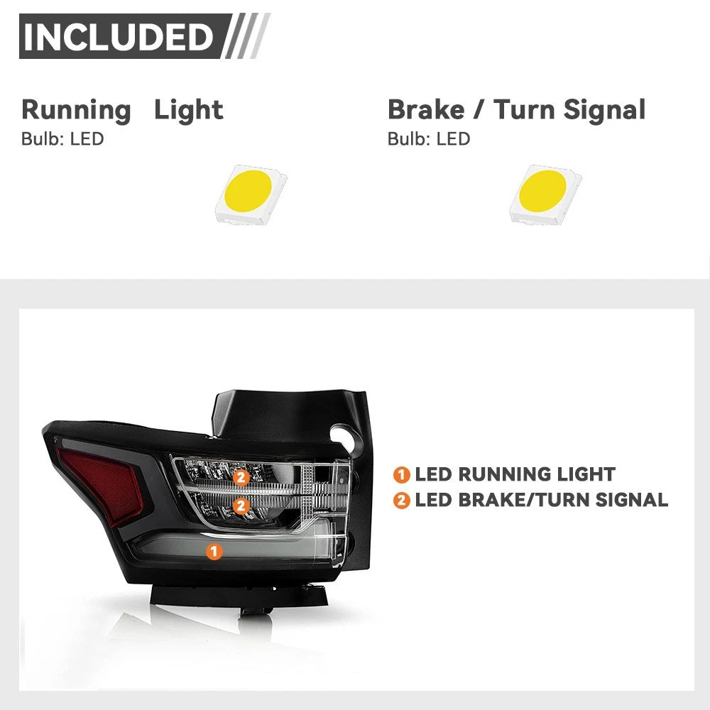 LED Tail Light for Chevy Traverse (2018–2021) Outer Inner Left