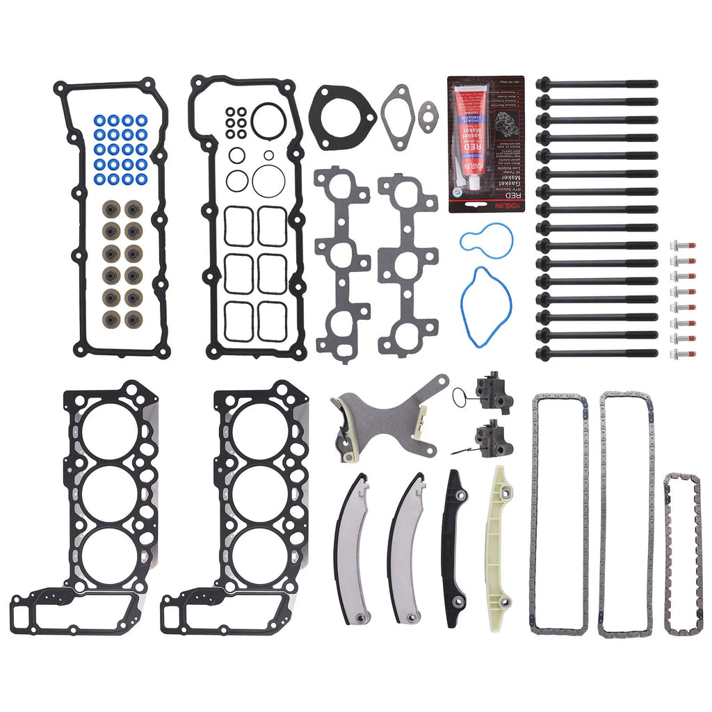 Timing Chain Kit and Head Gasket Set for Dodge Jeep (2002–2005)