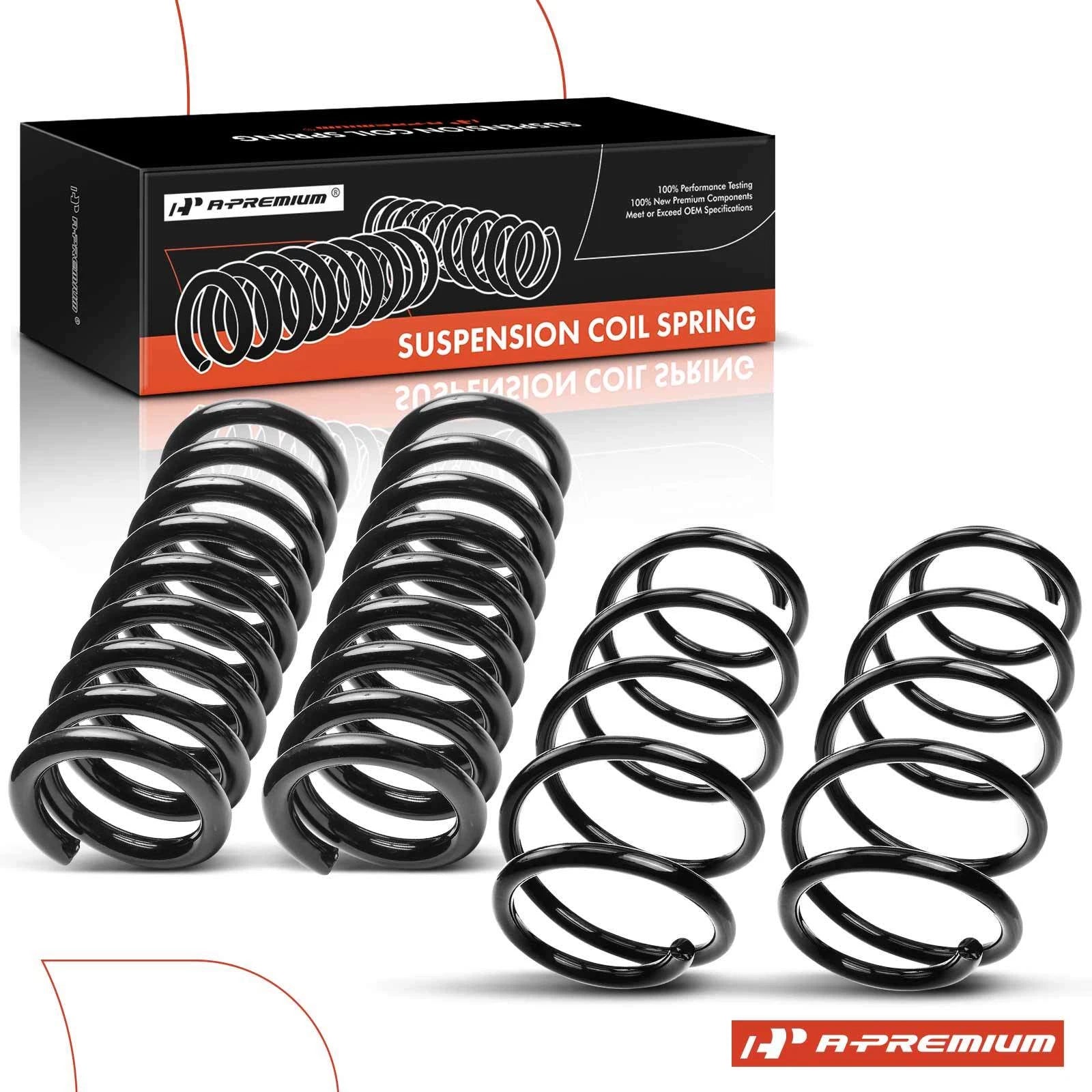 4x Front & Rear Coil Springs for Buick Rendezvous (2002–2007) Pontiac AWD