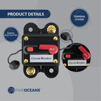 80 Amp Circuit Breaker for Marine Windlass (12V)