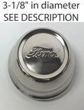 Stainless Steel Center Hubcap Replacement for 1928-1929 Ford Model A (Script)