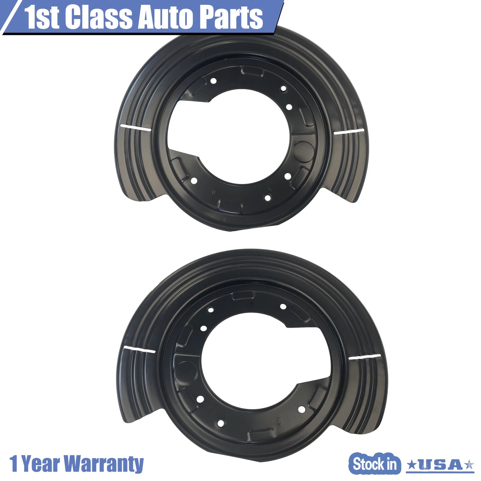 Pair of Rear Brake Backing Plate Shields for Ford Explorer (2002–2005)