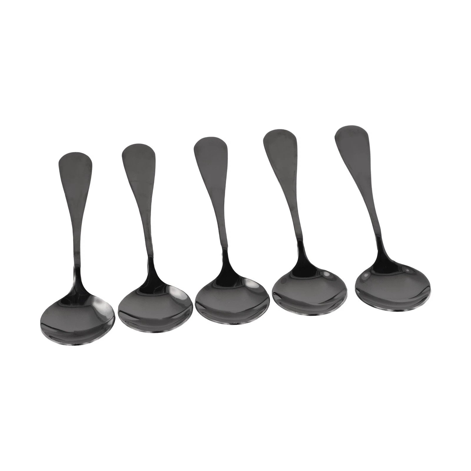 Set of 5 Stainless Steel Teaspoons for Home Use
