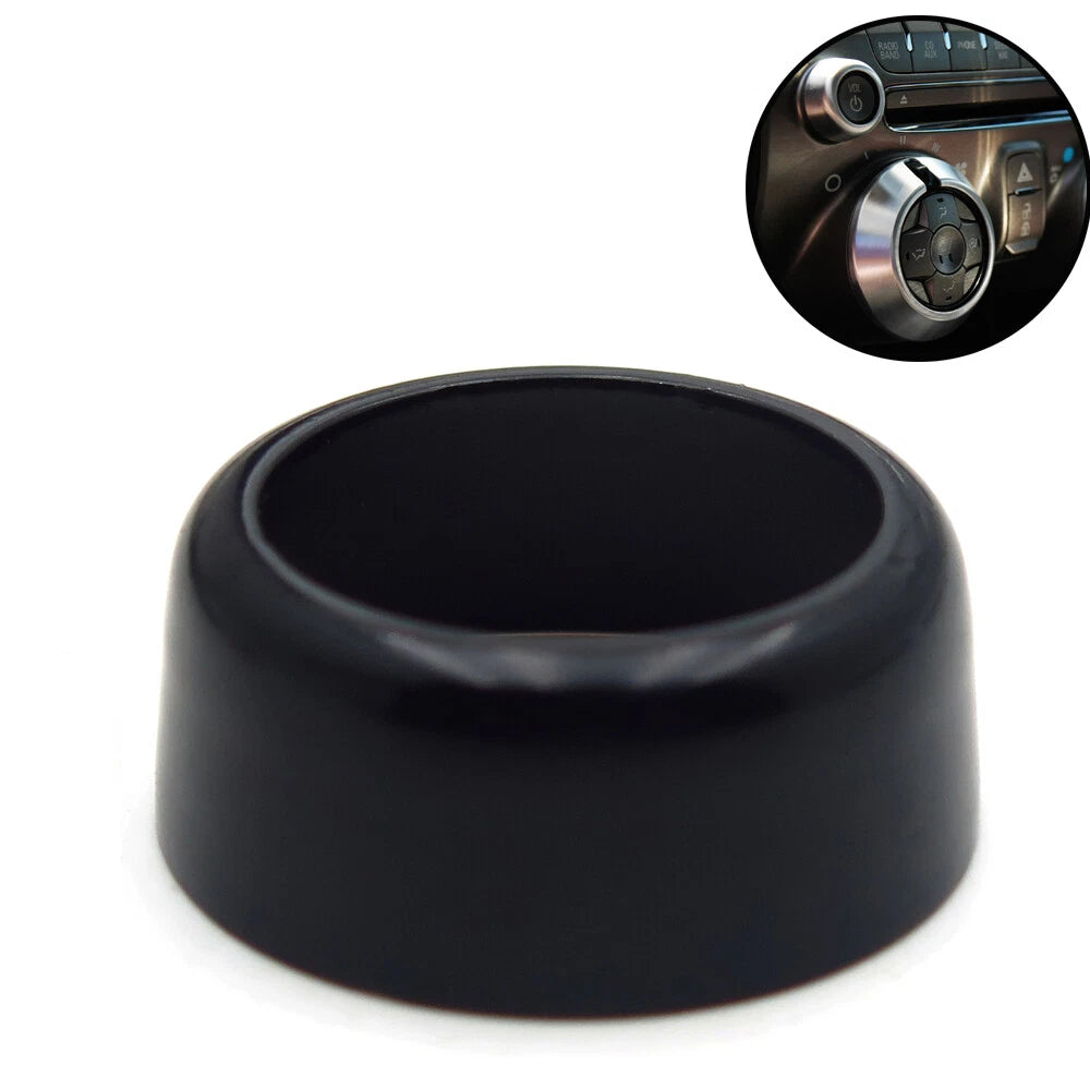 1x Black Billet Radio Knob Cover for Chevrolet Camaro (2010–2014)