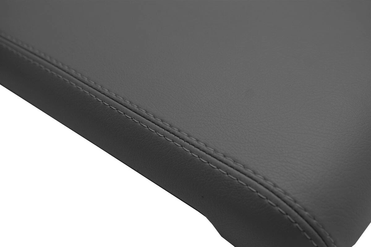 Leather Console Lid Armrest Cover for Chevrolet Colorado (2015–2022) Dark Gray
