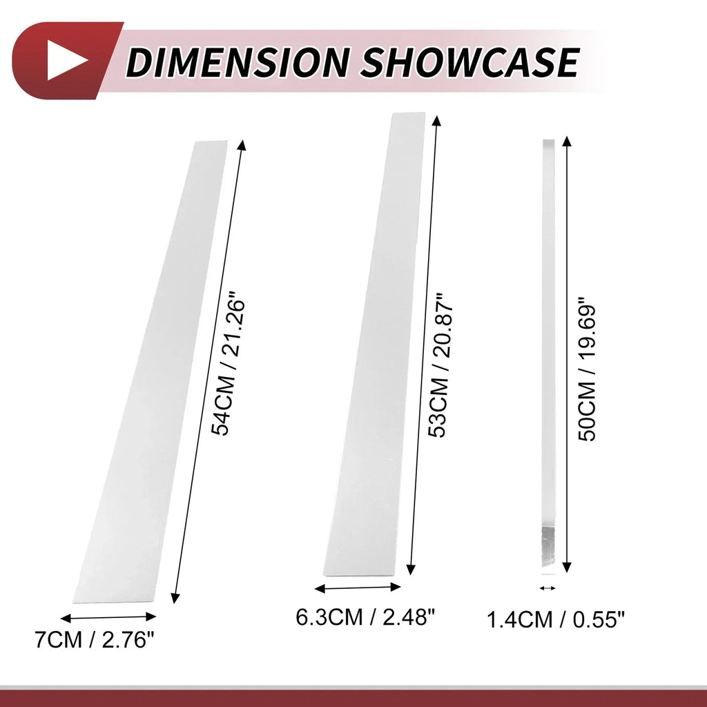 6 Pcs Chrome Silver Door Pillar Window Trim for Lexus LX (1998-2007)