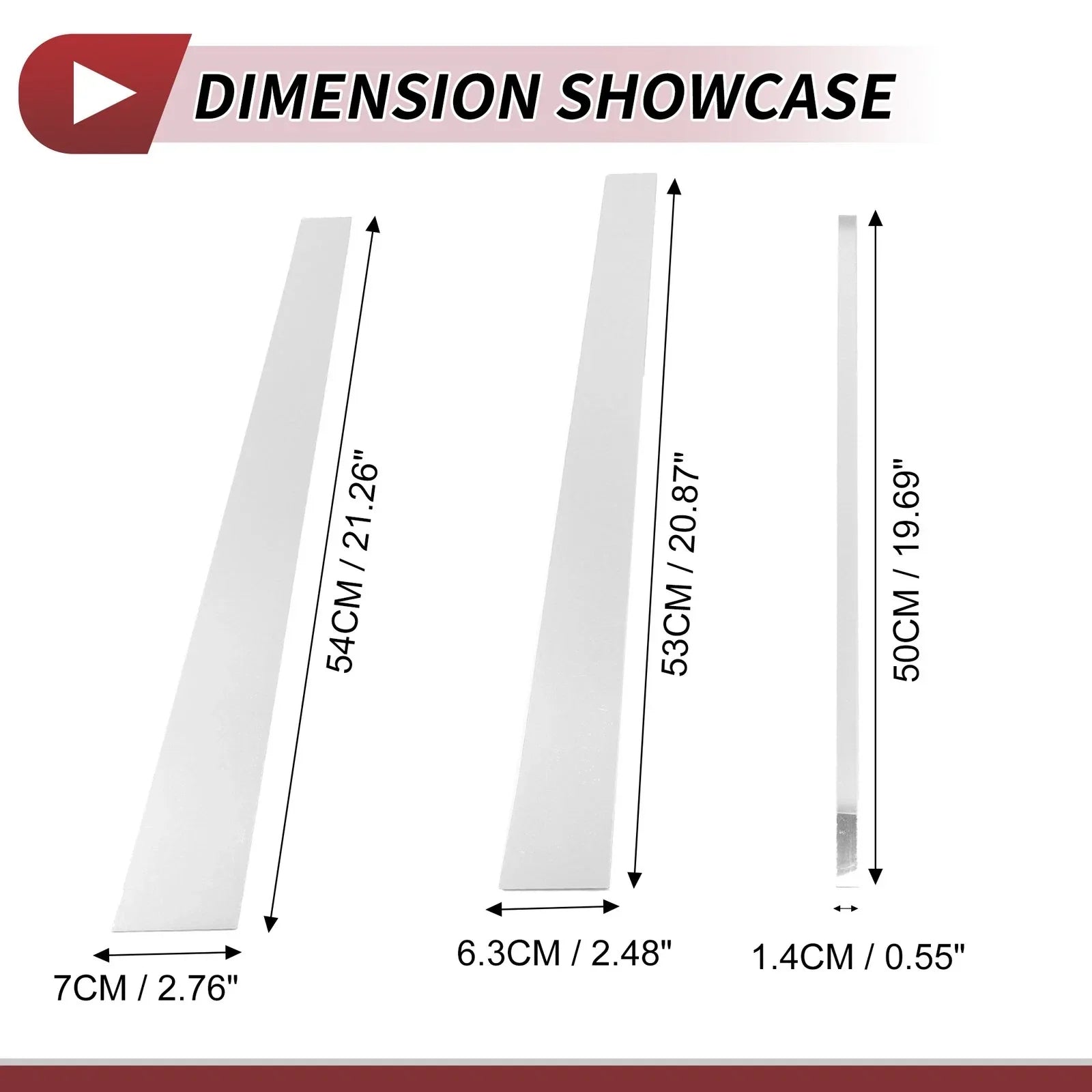 6 Pcs Chrome Silver Door Pillar Window Trim for Lexus LX (1998-2007)