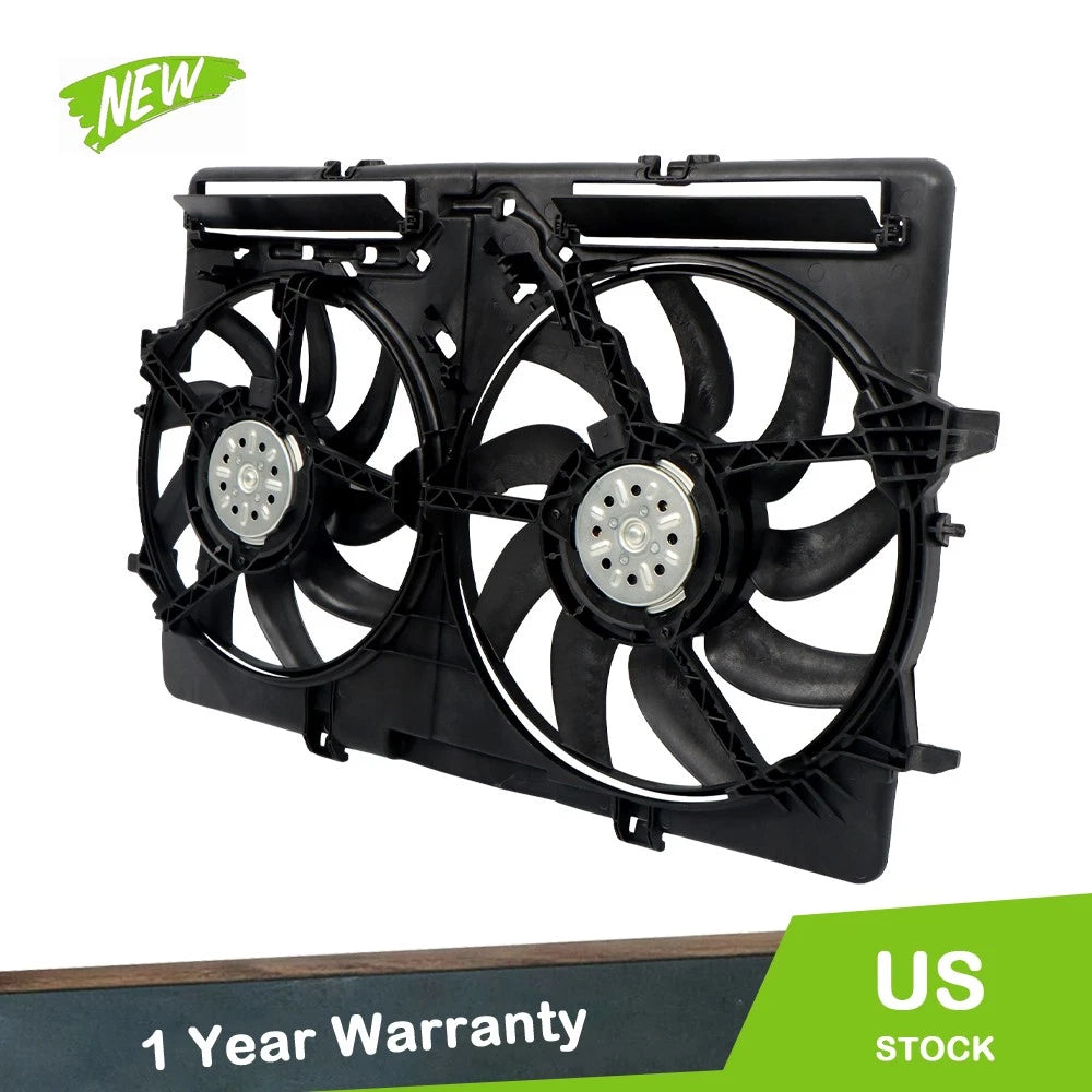 Dual Radiator Cooling Fan Assembly for Audi A5 Q3 A6 A4 Q5