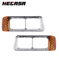 Headlight Bezel with LED Turn Signal for Freightliner FLD120 (YYYY–YYYY)
