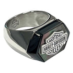 Bar & Shield Ring for Harley-Davidson (OEM 34R00315-12, Size 12)