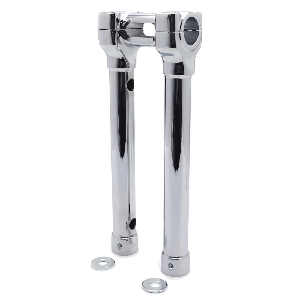 CNC Chrome 12" Riser Handlebar Top Clamp for Harley Touring Road Glide