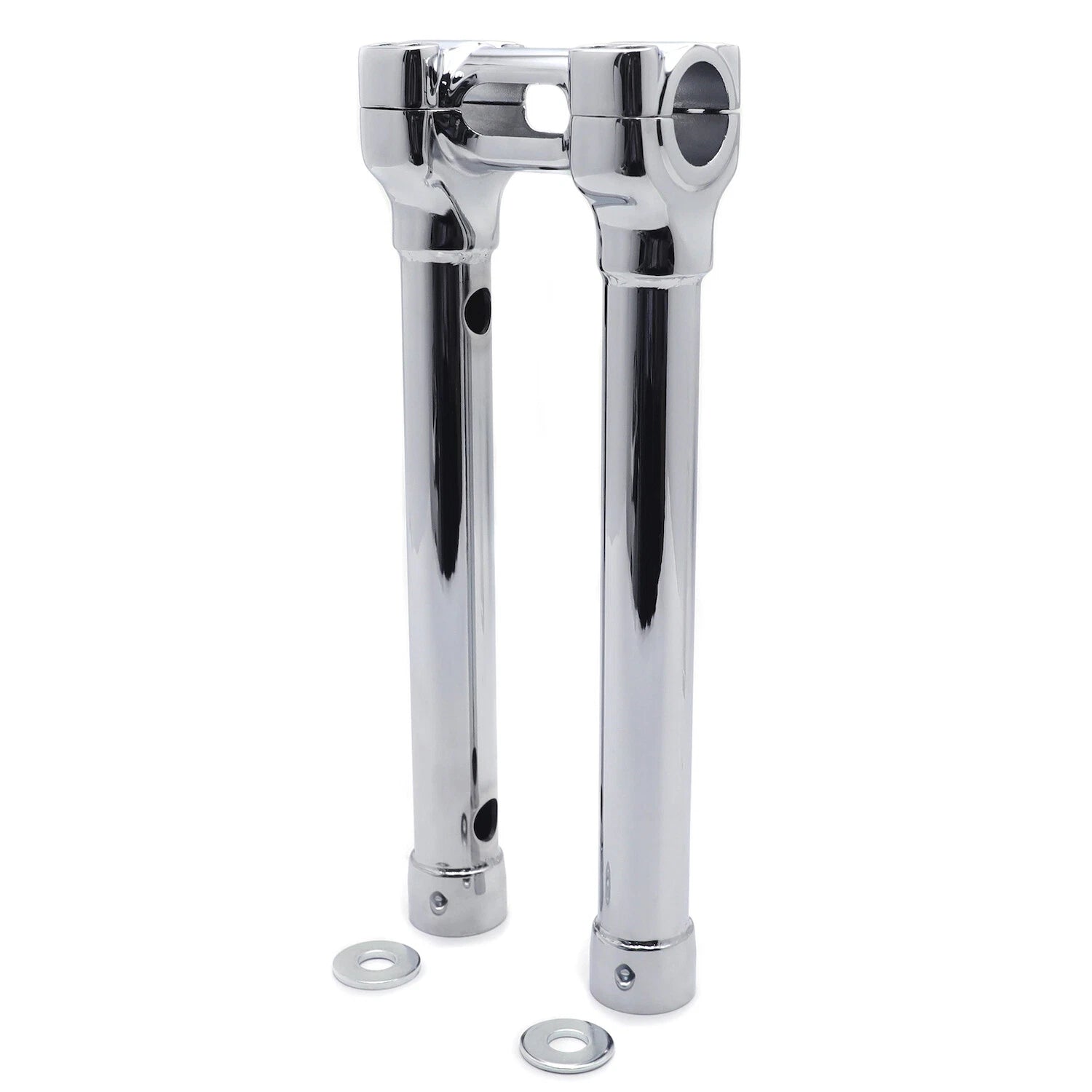 CNC Chrome 12" Riser Handlebar Top Clamp for Harley Touring Road Glide