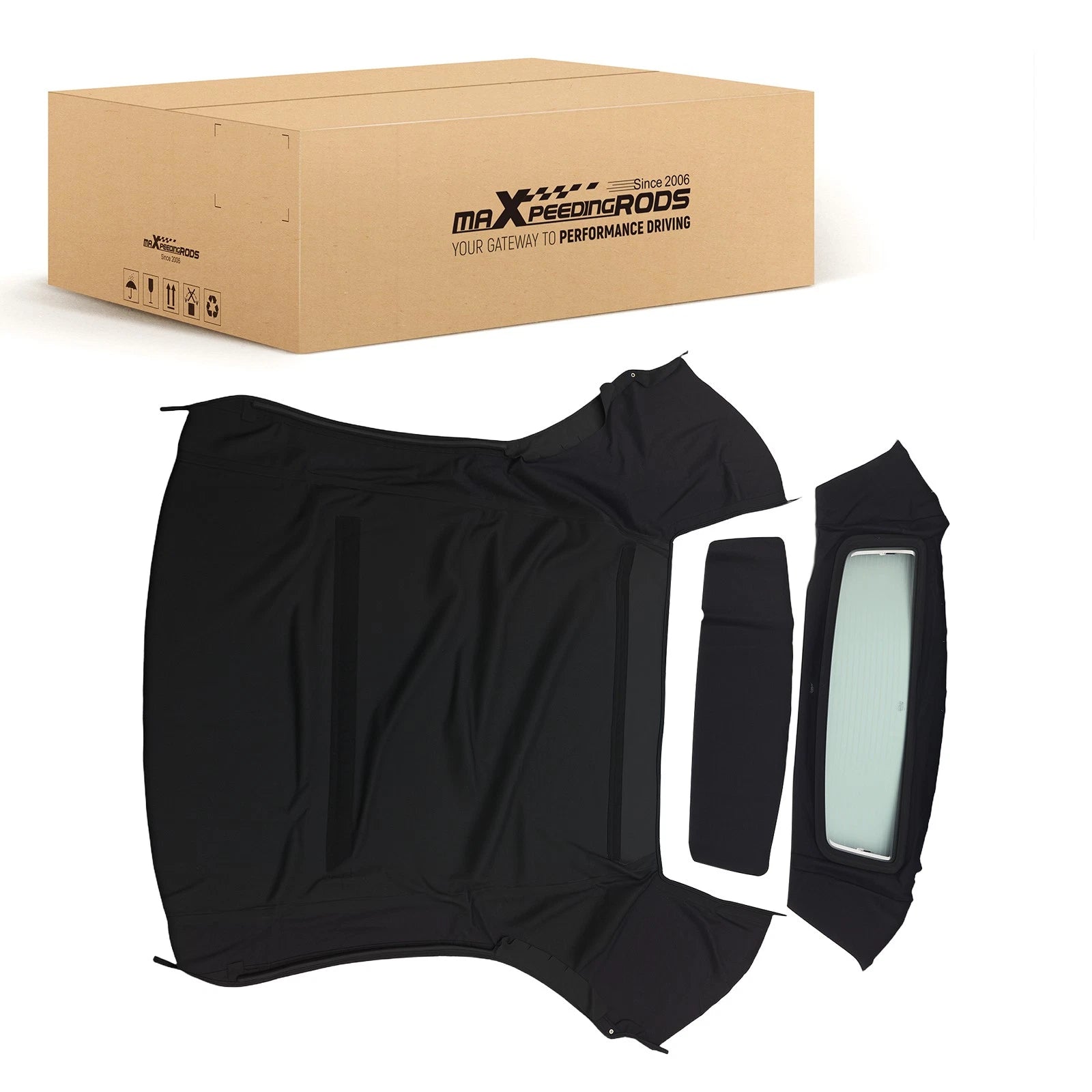 All Weather Convertible Top for Ford Mustang (1994–2004) Black Glass Window