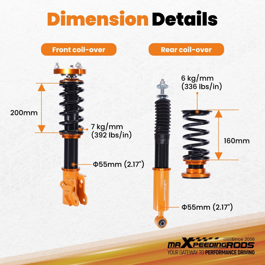 Racing Coilovers Lowering Kit for Honda Civic (2006-2011)
