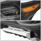 Left LED Projector Headlight for Nissan Maxima (2016–2018) - Chrome Amber