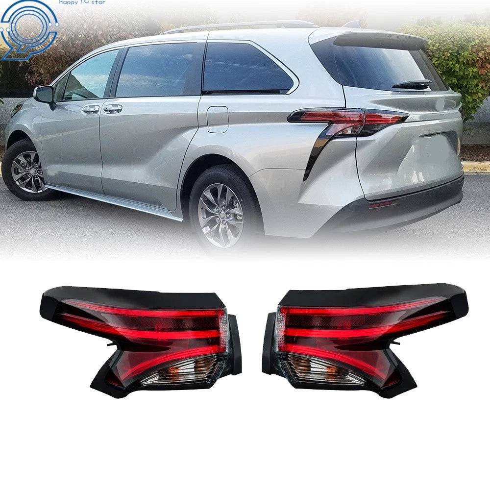 Set of 2 Tail Light Lamps for Toyota Sienna XSE Platinum Limited (2021–2023)