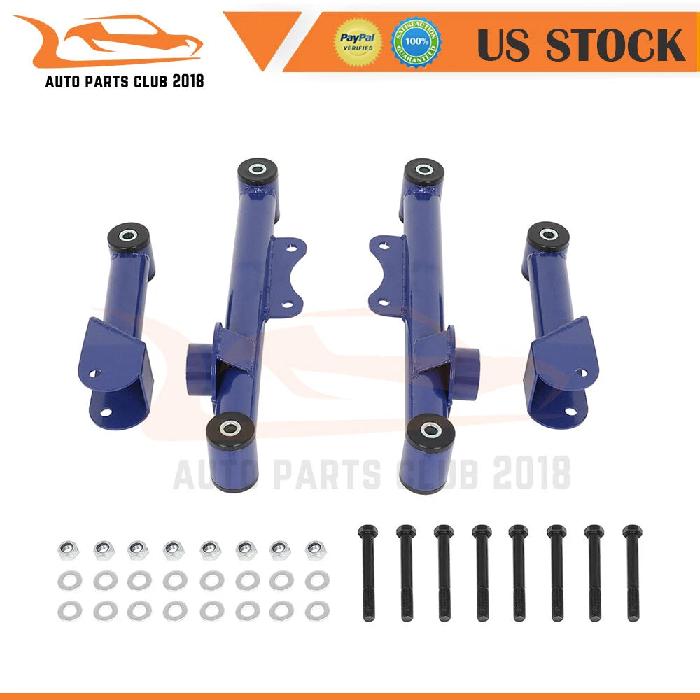 Set of 2 Rear Upper & Lower Tubular Control Arms for Ford Mustang (1979–2004)