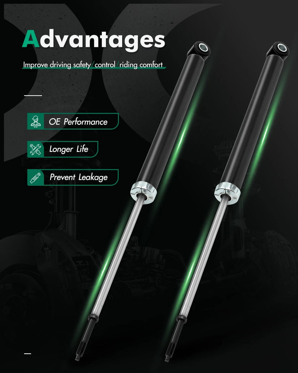 Rear Shocks Struts for Scion xA (2004–2006)