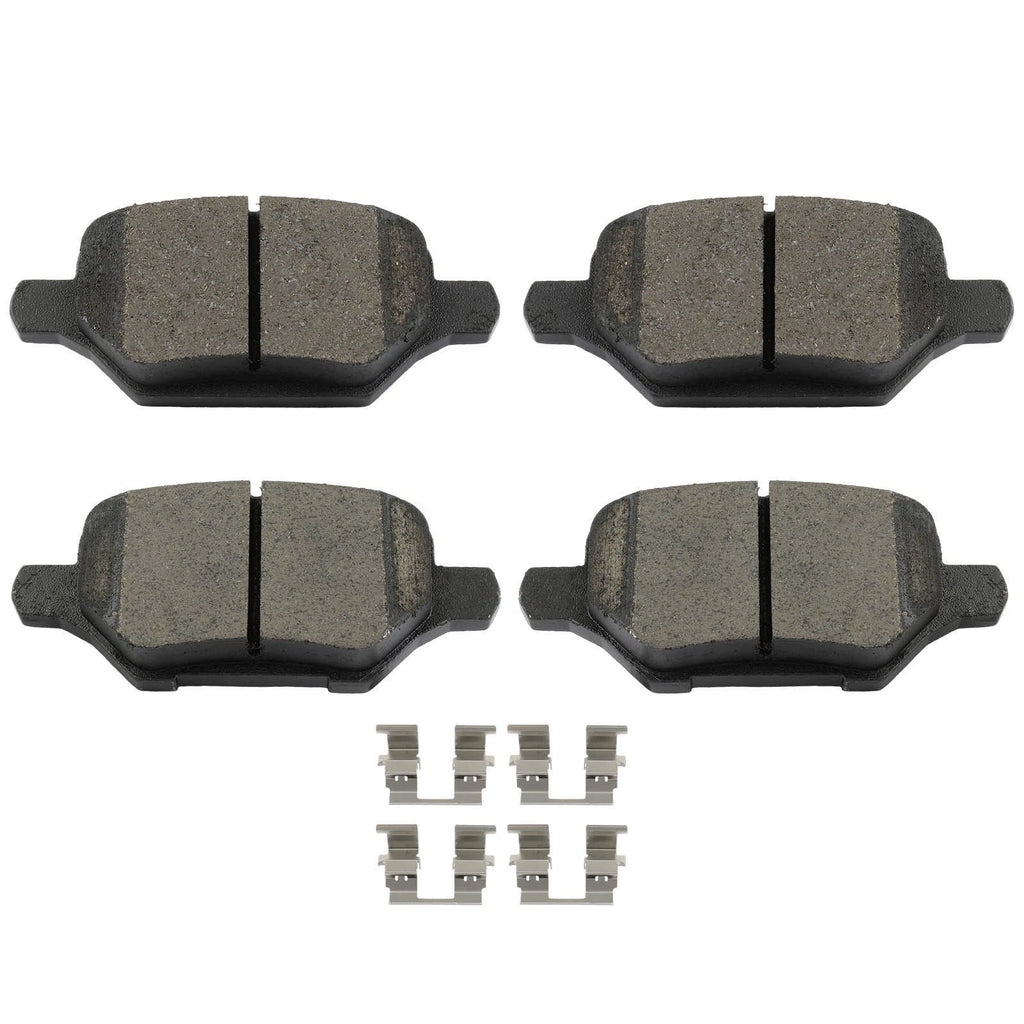 Set of 4 Rear Ceramic Brake Pads for Chevy Trax, Buick Encore