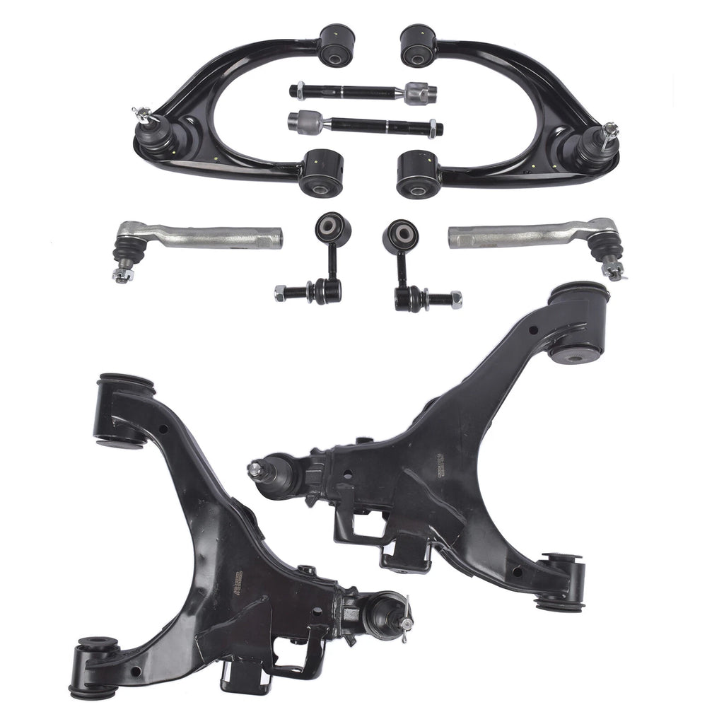 Set of 2 Front Upper Lower Control Arms for Toyota Sequoia Tundra (2008–2019)