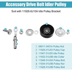 Idler Pulley for Nissan Altima, Murano & Infiniti (2010–2019) NO.11925-31U0C