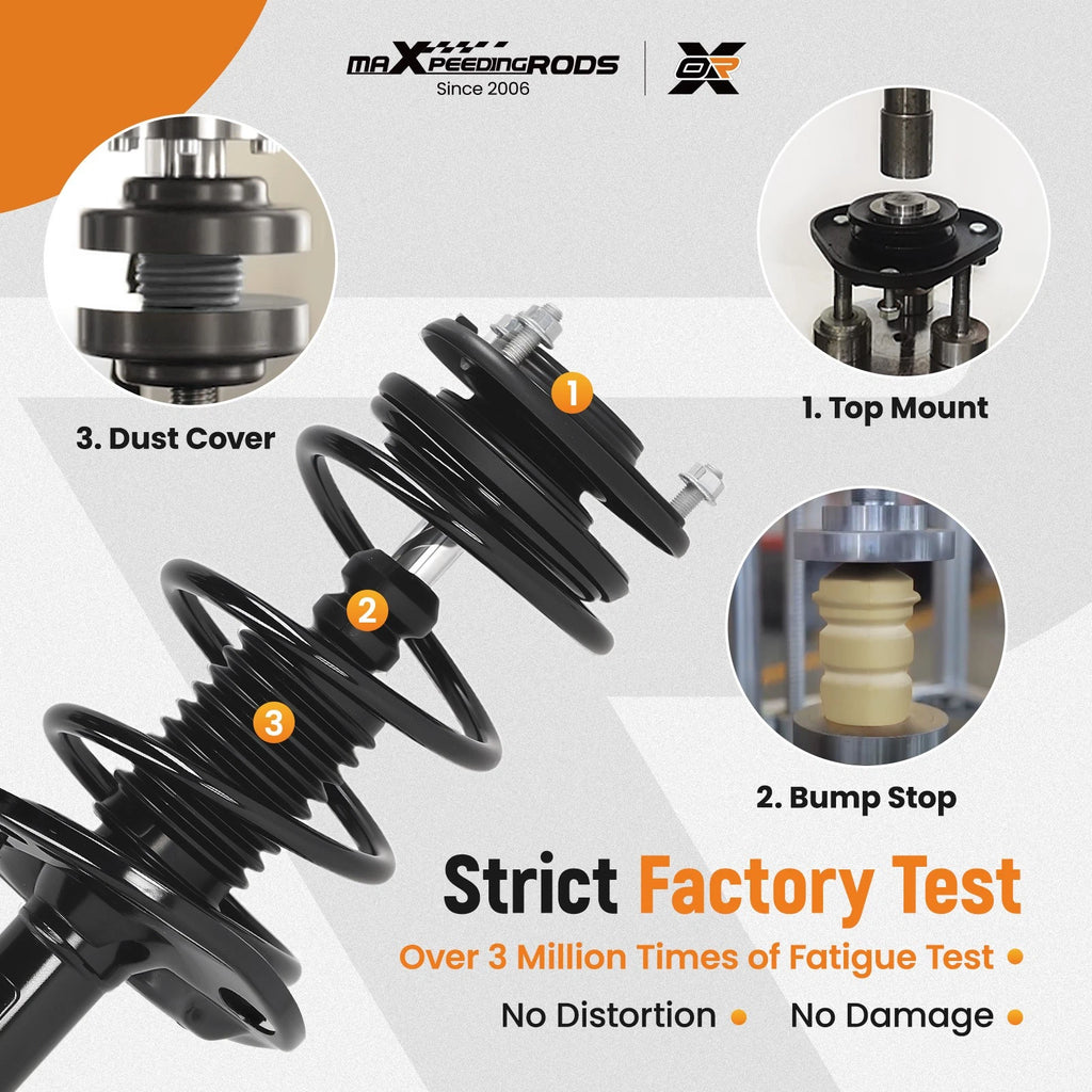 Set of 4 Strut Shock Springs for Toyota Corolla (2014–2019)