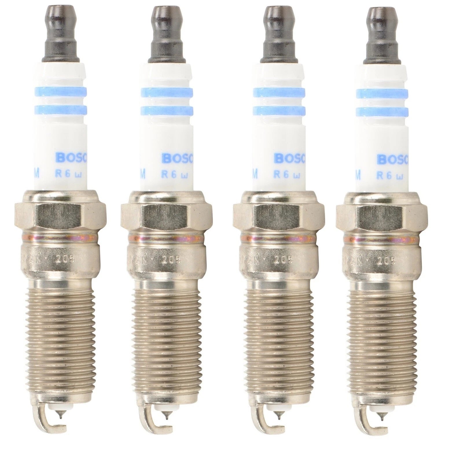 Set of 4 Bosch Double Platinum Spark Plugs for Chevrolet GMC Pontiac Saturn