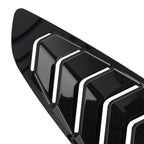 Painted Side Window Louvers for Ford Mustang Coupe (2015–2022) Gloss Black