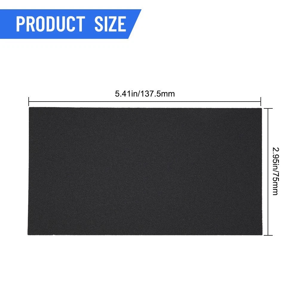 Car Body Sandpaper Set of 5 Silicon Carbide for Glass Metal Plastic