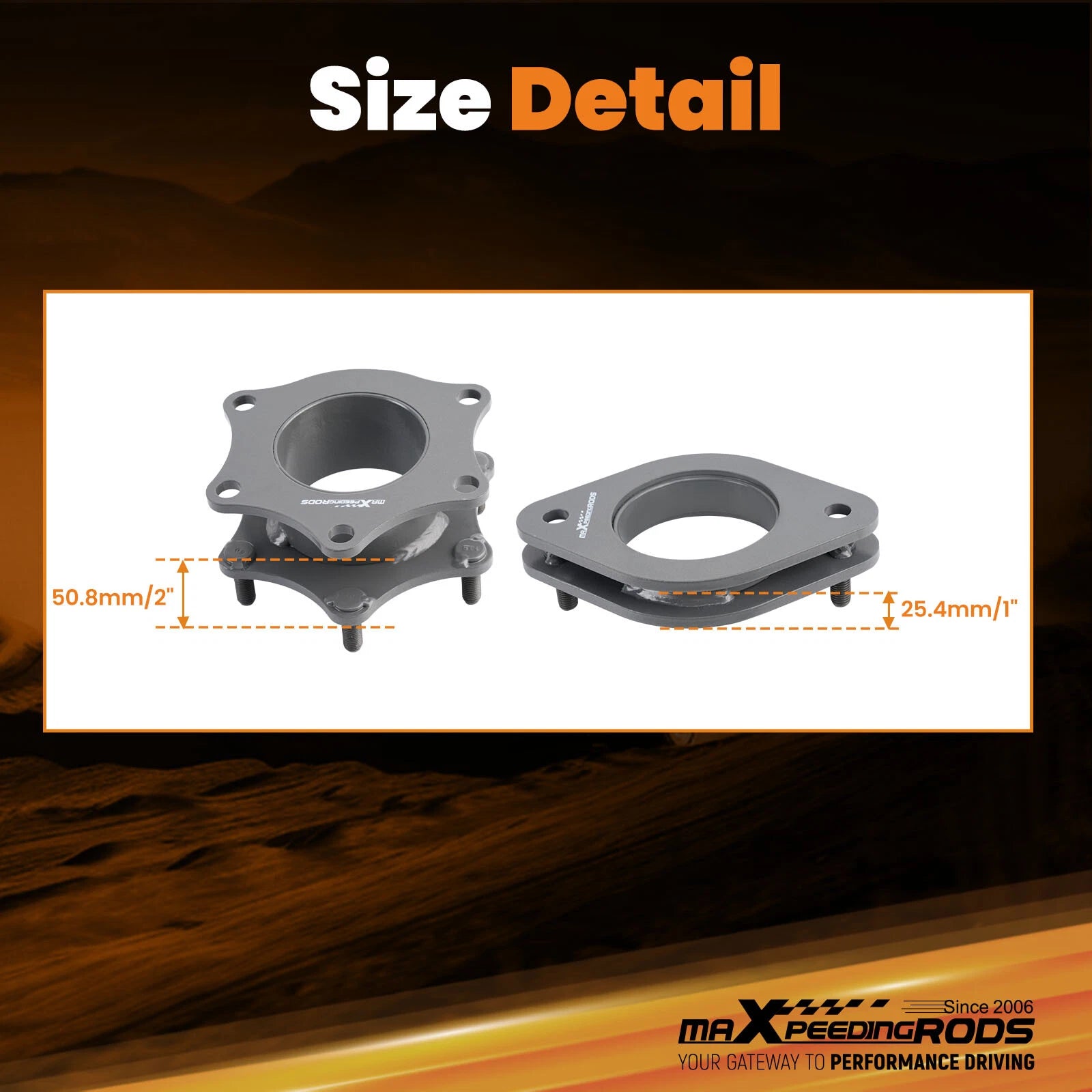 2" Lift Spacer for Honda CR-V (2007-2016) Powder Coated